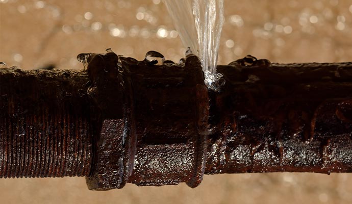 leaky water pipe