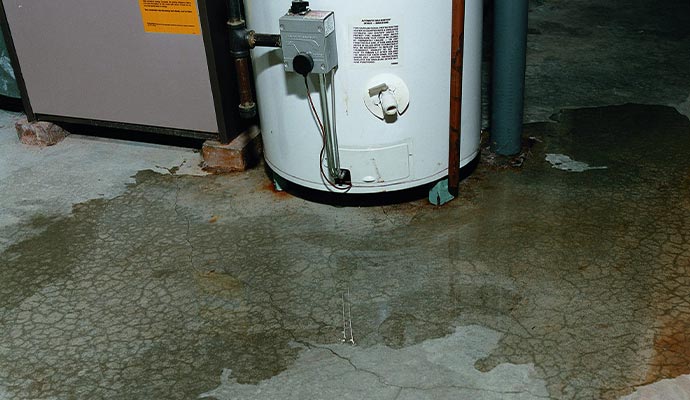 Appliance leak cleanup service
